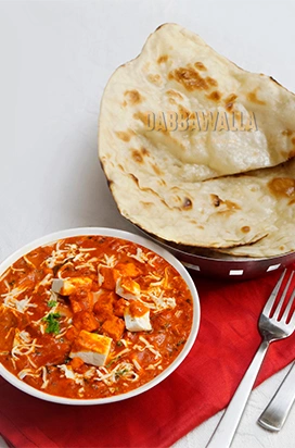 Naan and panner butter masala - Anjappar Chettinad Restaurant